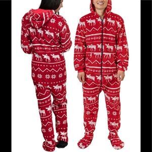 Lazy One-Nordic Moose Fleece Size XS